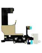 Cablu Flex Port Incarcare Cu Placa iPhone 5 (White) - imagine 3