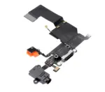 Cablu Flex Port Incarcare Cu Placa iPhone 5C (Black) - imagine 3