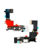 Cablu Flex Port Incarcare Cu Placa iPhone 5S (Silver) - imagine 3