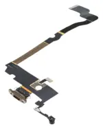 Cablu Flex Port Incarcare Cu Placa iPhone XS Max Premium (Gold) - imagine 3