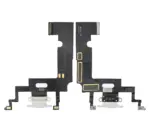 Cablu Flex Port Incarcare Cu Placa iPhone XR Premium (White) - imagine 3