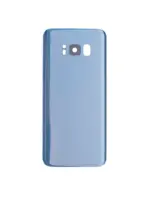 Capac Spate Sticla Samsung Galaxy S8 AMPlus (No Logo) (Coral Blue) - imagine 3
