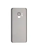 Capac Spate Sticla Samsung Galaxy S9 AMPlus (No Logo) (Silver) - imagine 2