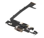 Cablu Flex Port Incarcare Cu Placa iPhone 11 Pro Max Premium (Gold) - imagine 2