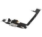 Cablu Flex Port Incarcare Cu Placa iPhone 11 Pro Max Premium (Silver) - imagine 3