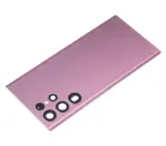 Capac Spate Sticla Samsung Galaxy S22 Ultra 5G OEM (No Logo) (Burgundy) - imagine 4
