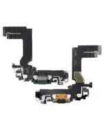 Cablu Flex Port Incarcare Cu Placa iPhone 13 Mini Premium (Green) - imagine 4