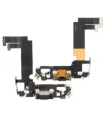 Cablu Flex Port Incarcare Cu Placa iPhone 12 Mini Premium (Black) - imagine 3