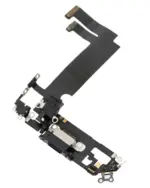 Cablu Flex Port Incarcare Cu Placa iPhone 12 Mini Premium (Black) - imagine 4