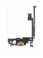 Cablu Flex Port Incarcare Cu Placa iPhone 12 Pro Max Premium (Gold) - imagine 3