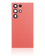 Capac Spate Sticla Samsung Galaxy S23 Ultra 5G OEM (No Logo) (Red) - imagine 2