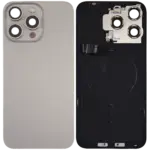 Carcasa Spate iPhone 15 Pro Max Pull A (Natural Titanium) - imagine 2