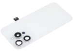 Capac Spate Sticla iPhone 15 Pro (Fara Logo) (White Titanium) - imagine 4