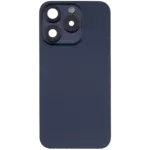 Capac Spate Sticla iPhone 15 Pro (Fara Logo) (Blue Titanium) - imagine 2