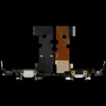 Cablu Flex Port Incarcare Cu Placa iPhone SE Premium (White) - imagine 4