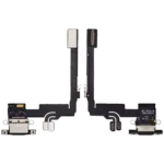 Cablu Flex Conector Incarcare Cu Placa iPhone 16 Pro Premium (Black) - imagine 2