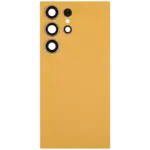 Capac Spate Sticla Samsung Galaxy S24 Ultra 5G OEM (No Logo) (Titanium Orange) - imagine 3