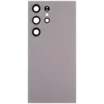 Capac Spate Sticla Samsung Galaxy S24 Ultra 5G OEM (No Logo) (Titanium Gray) - imagine 2