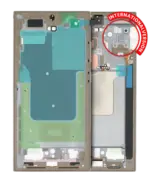 Carcasa Mijloc Mid-Frame Samsung Galaxy S24 Ultra 5G Service Pack Original (Titanium Yellow) - imagine 2