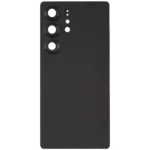 Capac Spate Sticla Samsung Galaxy S25 Ultra 5G OEM (No Logo) (Titanium Black) - imagine 2