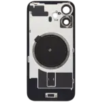 Capac Spate Sticla iPhone 16 OEM (No Logo) (Black) - imagine 4