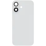 Capac Spate Sticla iPhone 16 OEM (No Logo) (White) - imagine 3