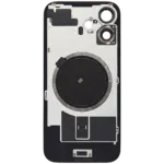 Capac Spate Sticla iPhone 16 OEM (No Logo) (White) - imagine 4