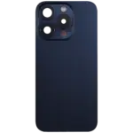 Capac Spate Sticla iPhone 15 Pro Refurbished (Blue Titanium) - imagine 3
