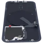 Capac Spate Sticla IPhone 15 Pro Original  (Blue Titanium) - imagine 4