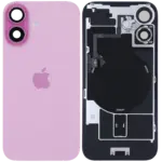 Capac Spate Sticla iPhone 16 Original (Pink)