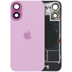 Capac Spate Sticla iPhone 16 Service Pack (Pink)