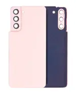 Capac Spate Sticla Samsung Galaxy Galaxy S21 5G (Fara Logo) (Phantom Pink)
