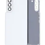 Capac Spate Sticla Samsung Galaxy Galaxy S21 5G (Fara Logo) (Phantom White)