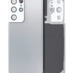 Capac Spate Sticla Samsung Galaxy S21 Ultra OEM (No Logo) (Phantom Silver)