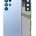 Capac Spate Sticla Samsung Galaxy S22 Ultra 5G Service Pack (Sky Blue)