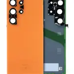 Capac Spate Sticla Samsung Galaxy S24 Ultra 5G Service Pack Original (Titanium Orange)
