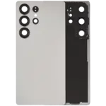 Capac Spate Sticla Samsung Galaxy S25 Ultra 5G OEM (No Logo) (Titanium White Silver)