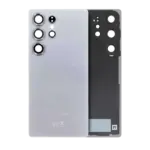 Capac Spate Sticla Samsung Galaxy S25 Ultra 5G Service Pack Original (Titanium White Silver)