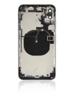 Capac Spate Sticla iPhone XS Max AMPlus (No Logo) (Space Gray) - imagine 2