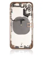 Carcasa Spate Sticla iPhone XS Pull A (Gold) - imagine 2