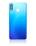 Capac Spate Sticla Huawei P30 Lite / Nova 4E  (Peacock Blue) (Fara Logo) - imagine 2
