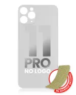 Capac Spate Sticla iPhone 11 Pro (No Logo) (Silver) - imagine 3