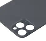 Capac Spate Sticla iPhone 11 Pro Max (No Logo) (Space Gray) - imagine 3
