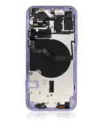 Capac Spate Sticla iPhone 12 OEM (No Logo) (Purple) - imagine 2