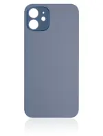 Capac Spate Sticla iPhone 12 (No Logo) (Blue) - imagine 3