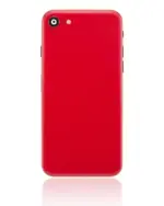 Capac Spate Sticla iPhone SE AMPlus (No Logo) (Red) - imagine 2