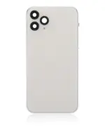 Capac Spate Sticla iPhone 11 Pro OEM (No Logo) (Silver) - imagine 2