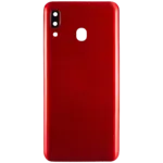 Capac Spate Sticla Samsung Galaxy A20 OEM (Red) - imagine 2