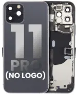 Capac Spate Sticla iPhone 11 Pro OEM (No Logo) (Space Gray) - imagine 4