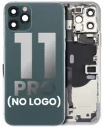 Capac Spate Sticla iPhone 11 Pro OEM (No Logo) (Midnight Green) - imagine 4